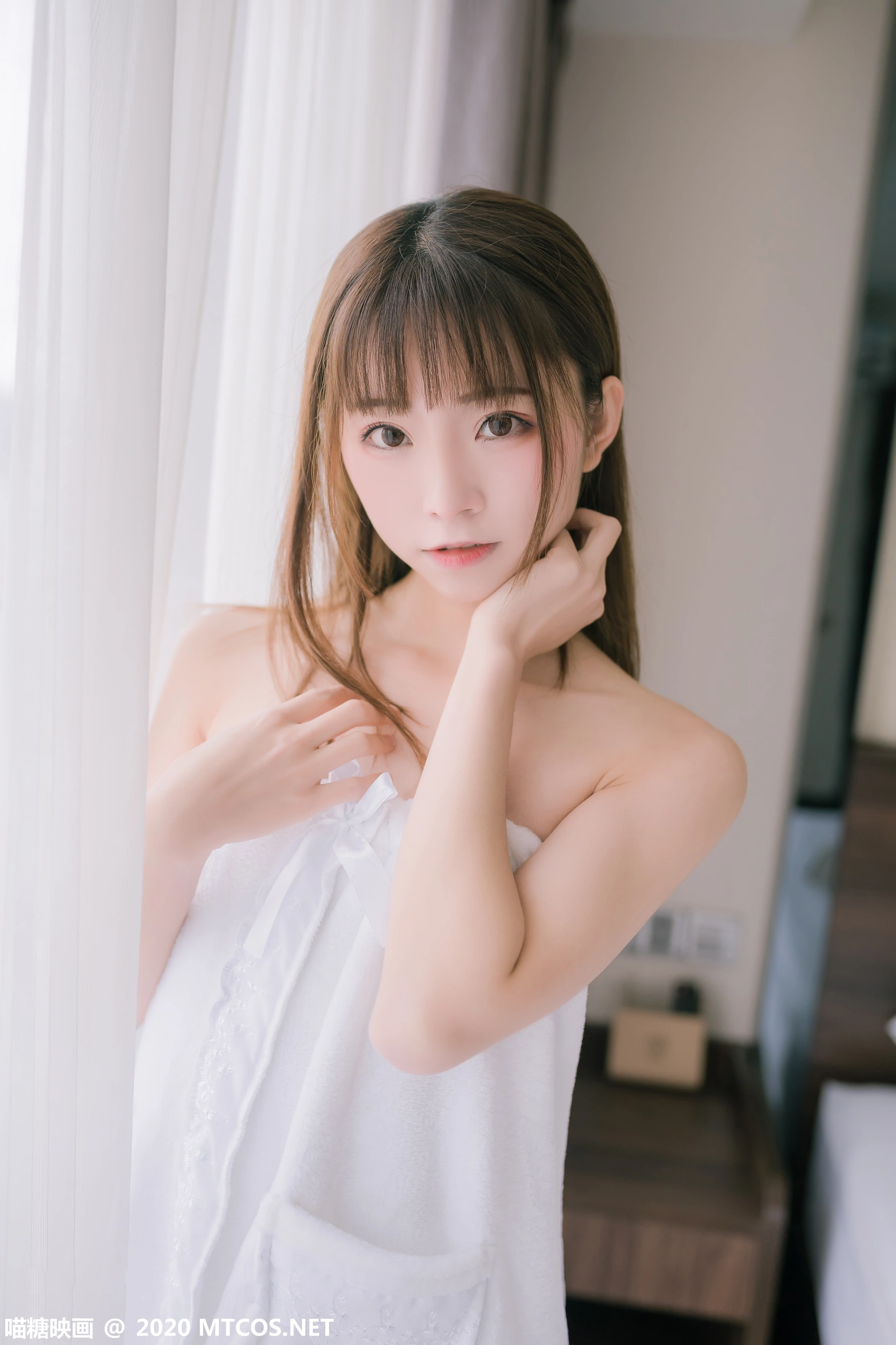 喵糖映画 - VOL.158 纯白浴巾 1